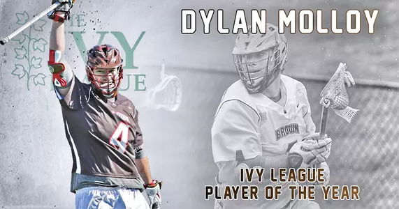 Dylan Molloy, Lars Tiffany Repeat as Ivy League Player, Coach of the Year; Brown Lands Nine All-Ivy selections Image