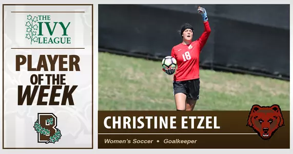 Women's Soccer's Etzel Garners Weekly Honors from Ivy League, TopDrawerSoccer Image