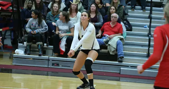 Volleyball Defeats Ocean State Rival Bryant in Home Opener, 3-1 Image
