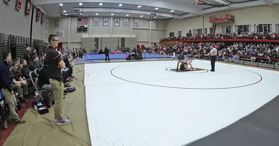 Wrestling Drops 20-16 Decision to Binghamton at Beauty and the Beast Image