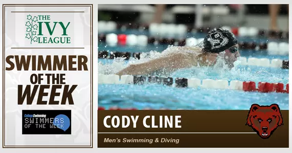 Cline Earns Ivy League Swimmer of the Week Honors by College Swimming Image