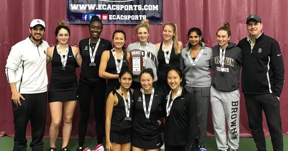 Women's Tennis Finishes Second at ECAC Indoor Championship Image