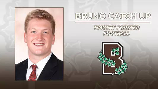 Timothy Forster headshot for football. Bruno Catch Up.