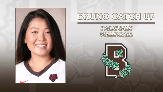 Bailie Salk headshot for volleyball. Bruno Catch Up.