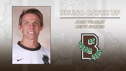 John Vrablic headshot for men's soccer. Bruno Catch-Up.