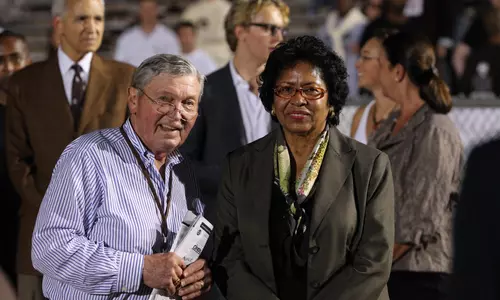 Arte Joukowsky with former President Ruth Simmons