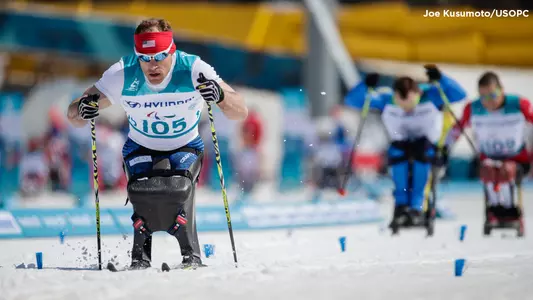 Paralympian Dan Cnossen competes in biathlon