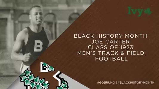 Photo of Joe Carter alongside Black History Month graphic