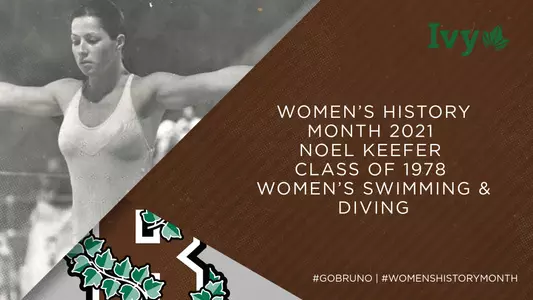 Photo of Noel Keefer alongside Women's History Month graphic