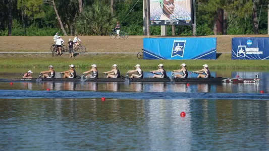 Women's crew races at the NCAA Championships