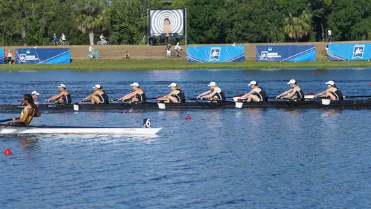 Women's crew races at the NCAA Championships