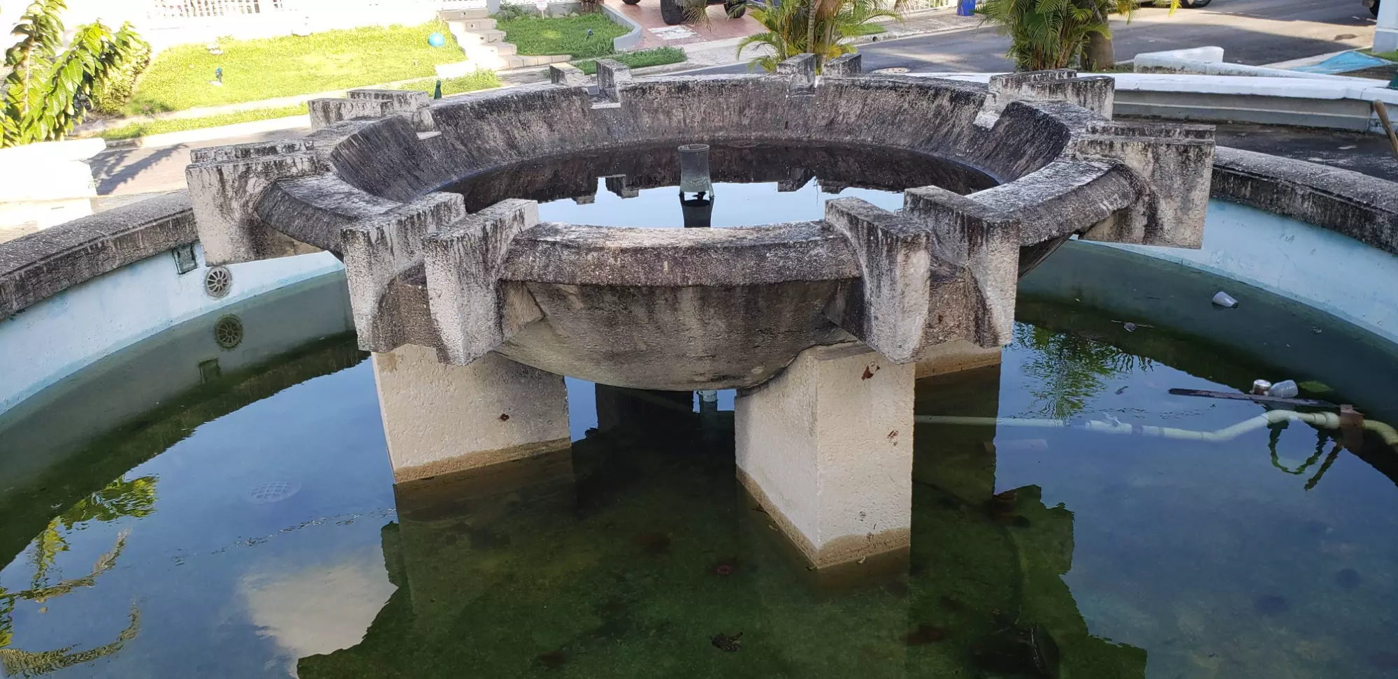 Roberto Serrano's local park after Hurricane Maria before restoration