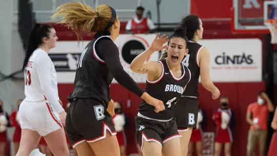 Women's Basketball high five