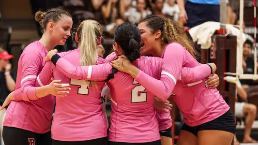 Volleyball Team Huddle