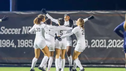 Brittany Raphino celebrates goal v Quinnipiac