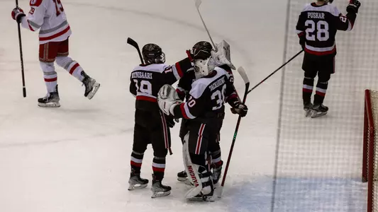 Men's Hockey Caps Season Sweep Over RPI with 3-2 Road Win Image