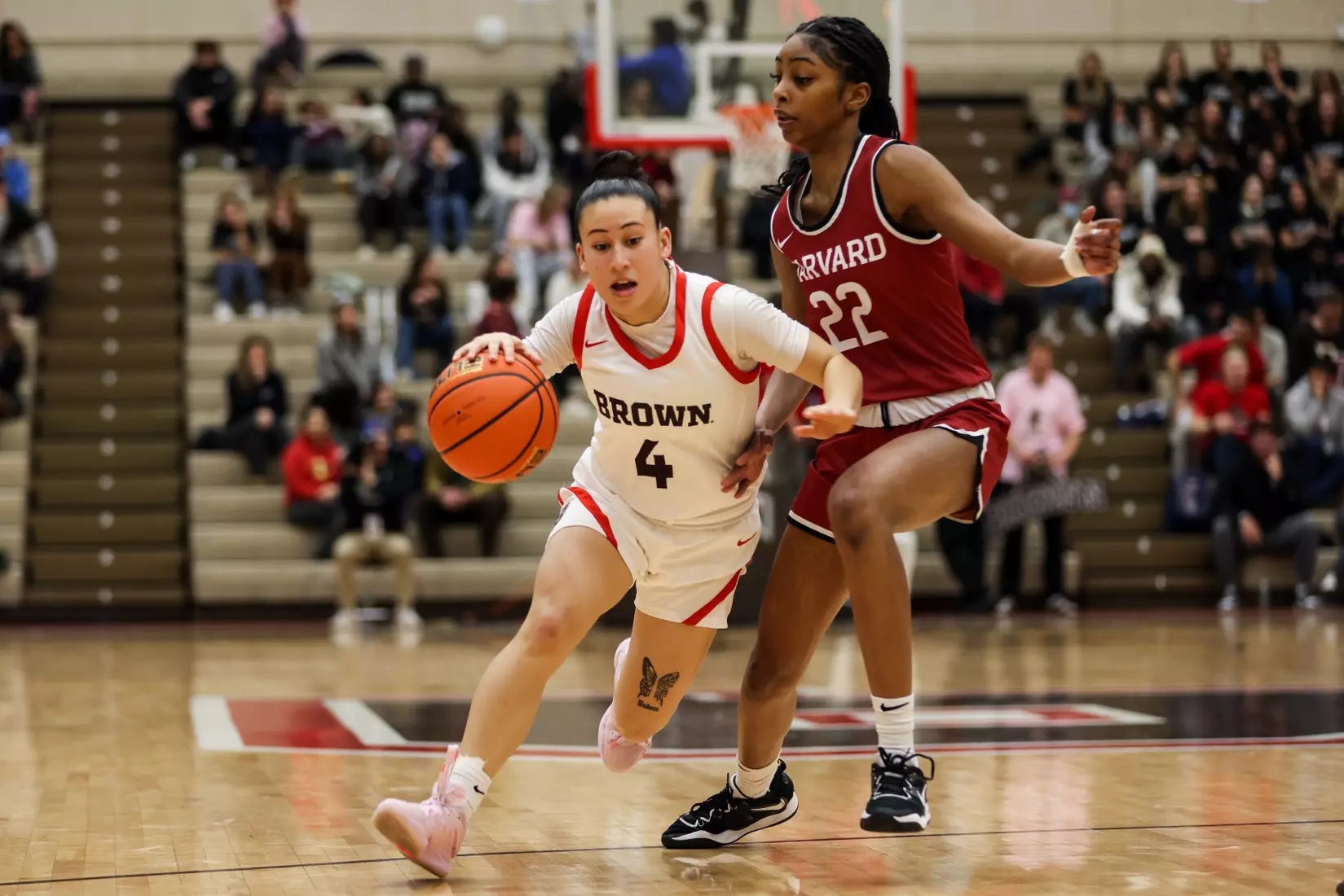 Bella Mauricio vs Harvard on February 4, 2023 in the Pizzitola Sports Center.