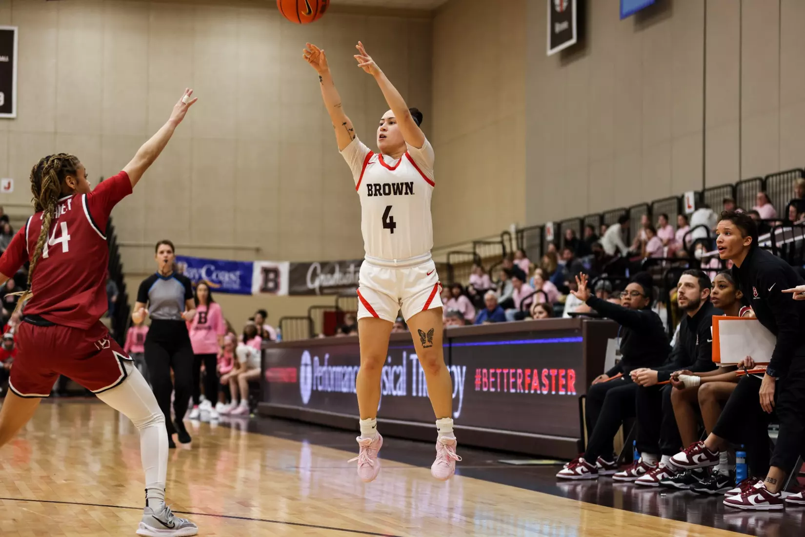 Bella Mauricio vs Harvard on February 4, 2023 in the Pizzitola Sports Center.