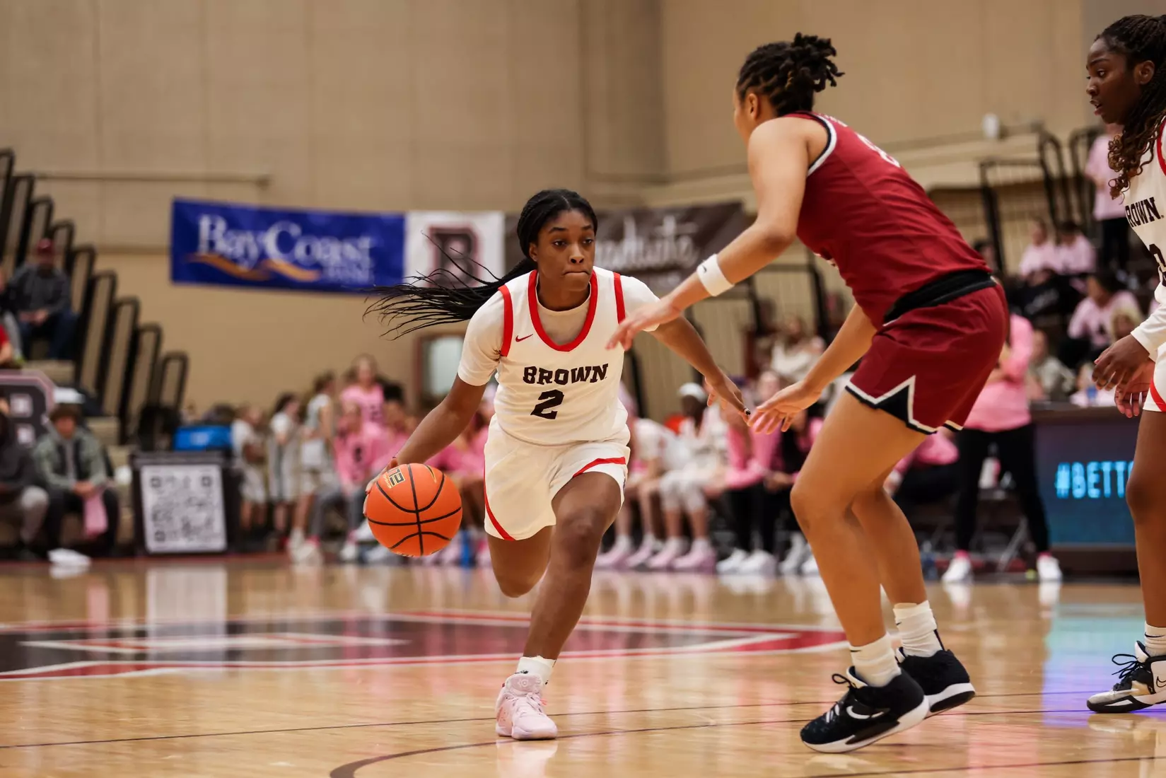 Kyla Jones vs Harvard on February 4, 2023 in the Pizzitola Sports Center.