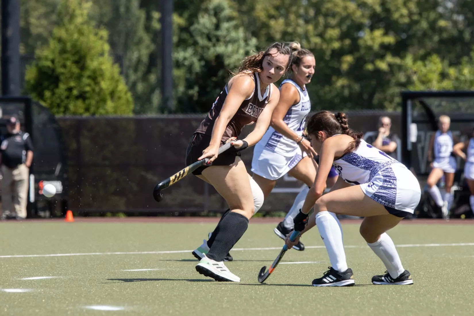 Field Hockey defeats Holy Cross 2-1 in overtime on Sunday afternoon at Goldberger Family Field.