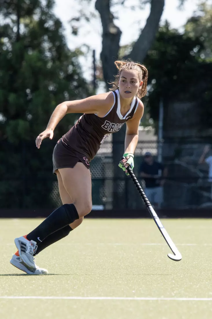 Field Hockey defeats Holy Cross 2-1 in overtime on Sunday afternoon at Goldberger Family Field.