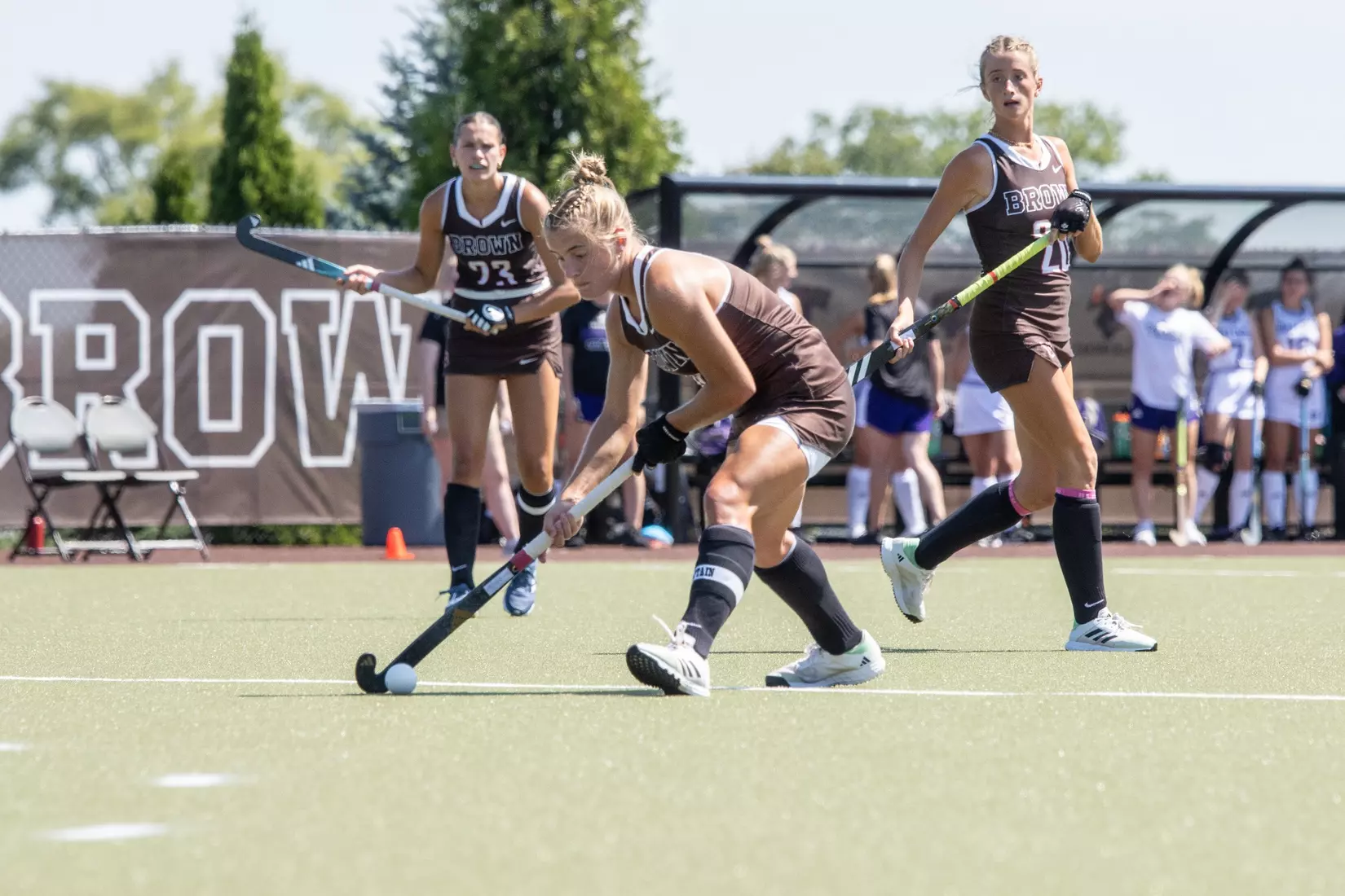Field Hockey defeats Holy Cross 2-1 in overtime on Sunday afternoon at Goldberger Family Field.