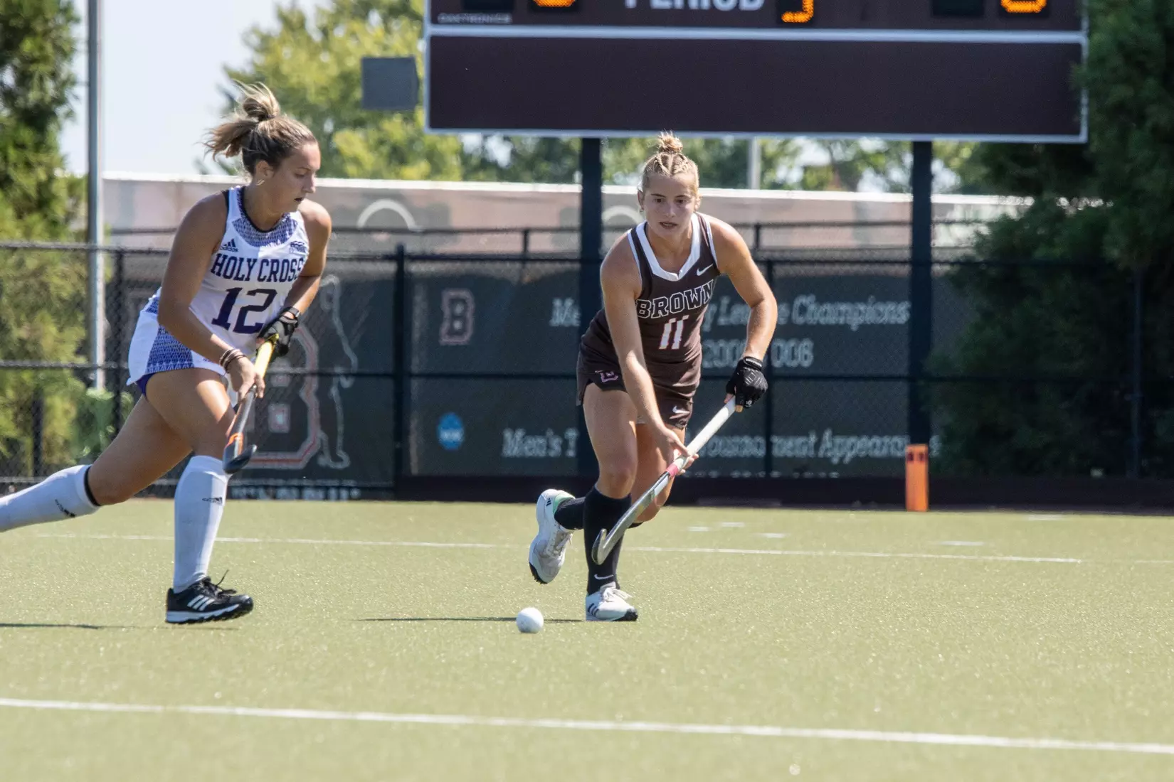 Field Hockey defeats Holy Cross 2-1 in overtime on Sunday afternoon at Goldberger Family Field.