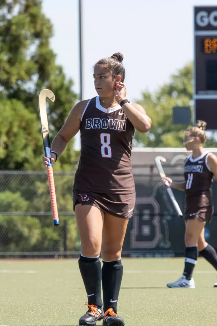 Field Hockey defeats Holy Cross 2-1 in overtime on Sunday afternoon at Goldberger Family Field.