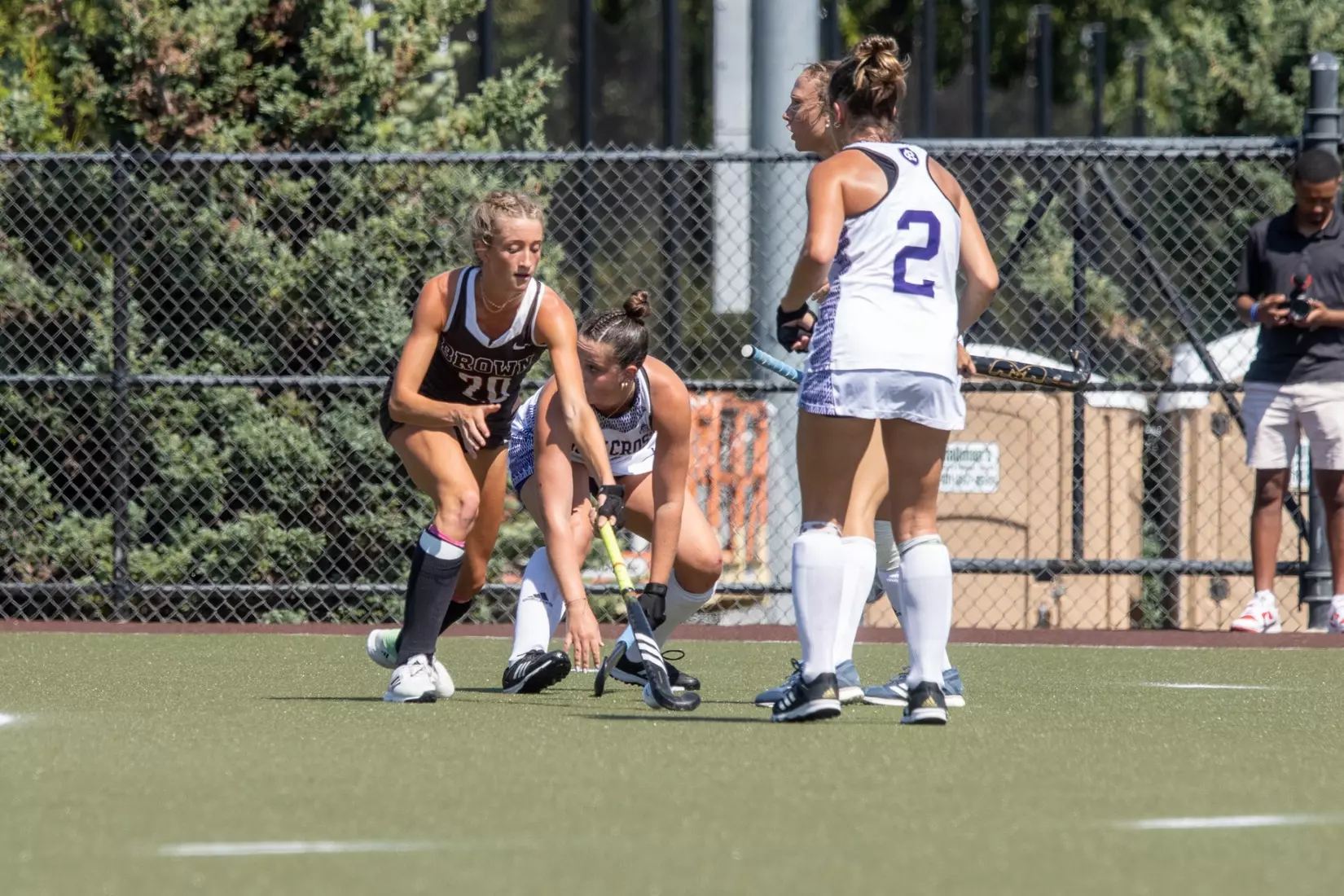 Field Hockey defeats Holy Cross 2-1 in overtime on Sunday afternoon at Goldberger Family Field.