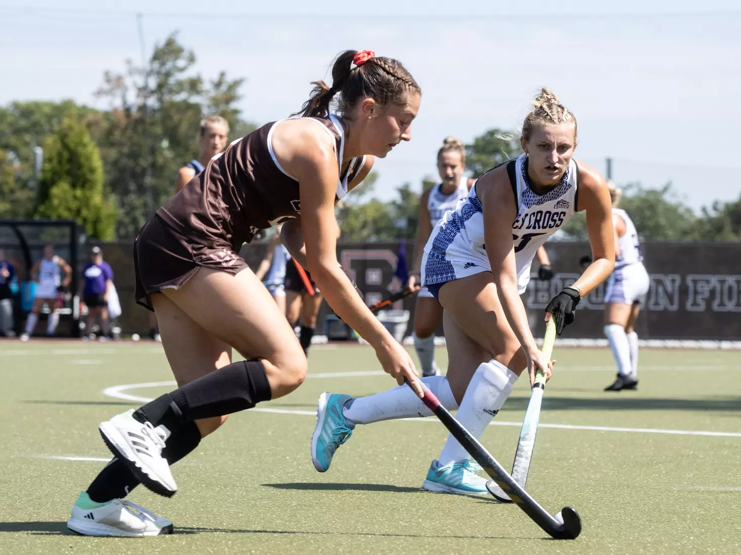 Field Hockey defeats Holy Cross 2-1 in overtime on Sunday afternoon at Goldberger Family Field.