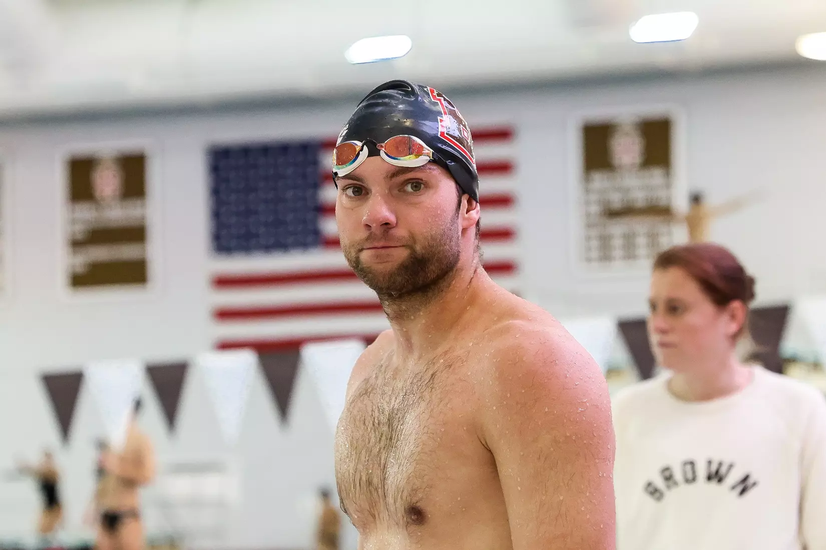 Brown men's swimming and diving defeated Columbia on Saturday, January 13 in the Katherine Coleman Aquatics Center.