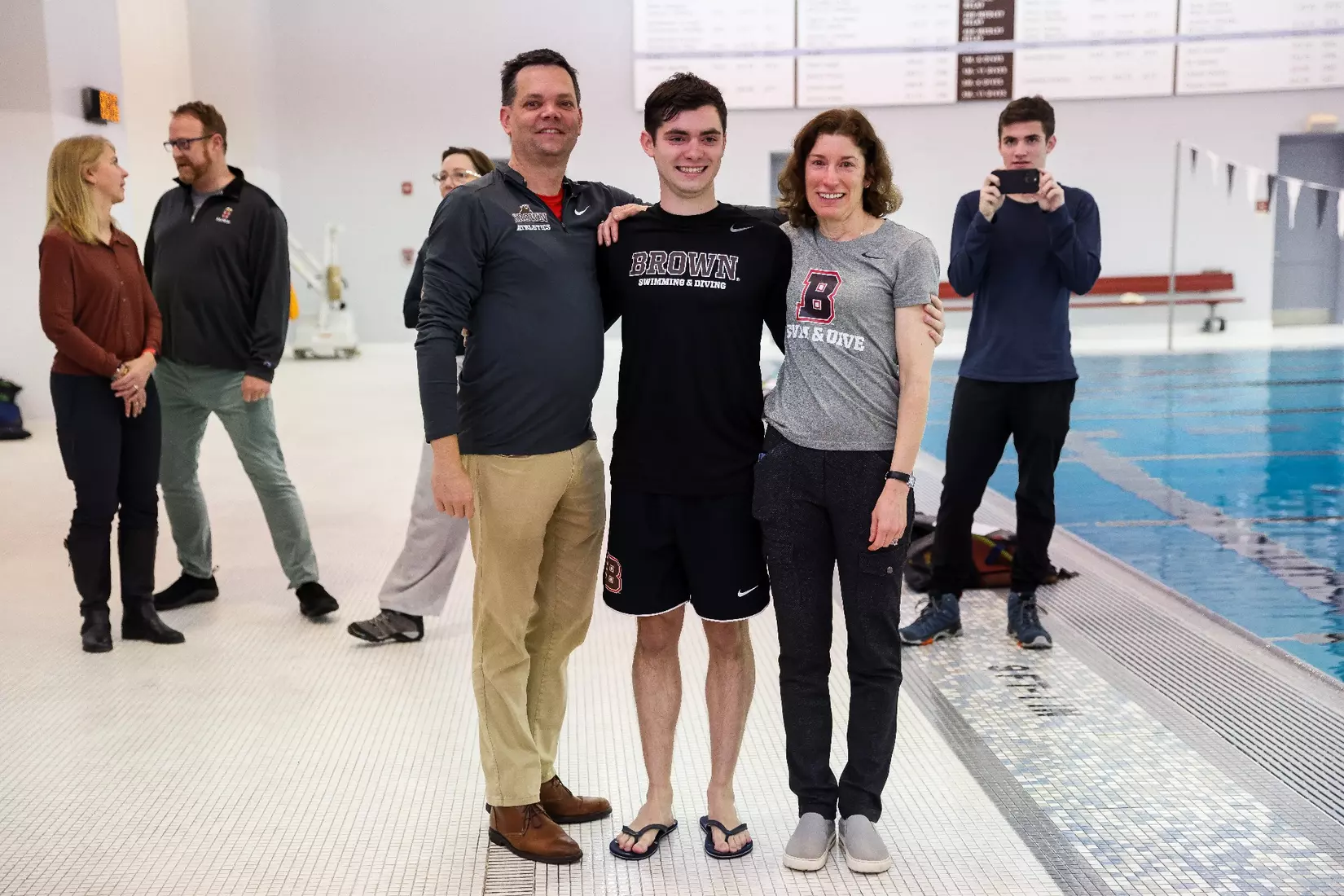 Brown men's swimming and diving defeated Columbia on Saturday, January 13 in the Katherine Coleman Aquatics Center.