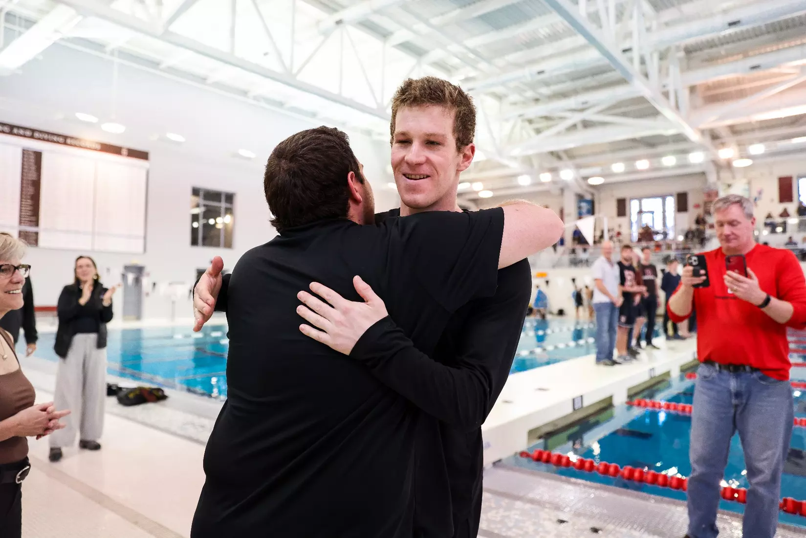 Brown men's swimming and diving defeated Columbia on Saturday, January 13 in the Katherine Coleman Aquatics Center.