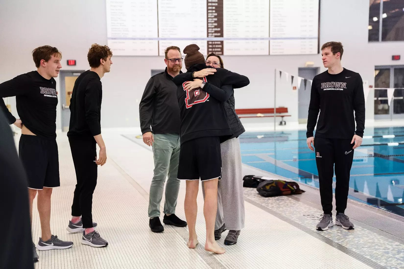 Brown men's swimming and diving defeated Columbia on Saturday, January 13 in the Katherine Coleman Aquatics Center.