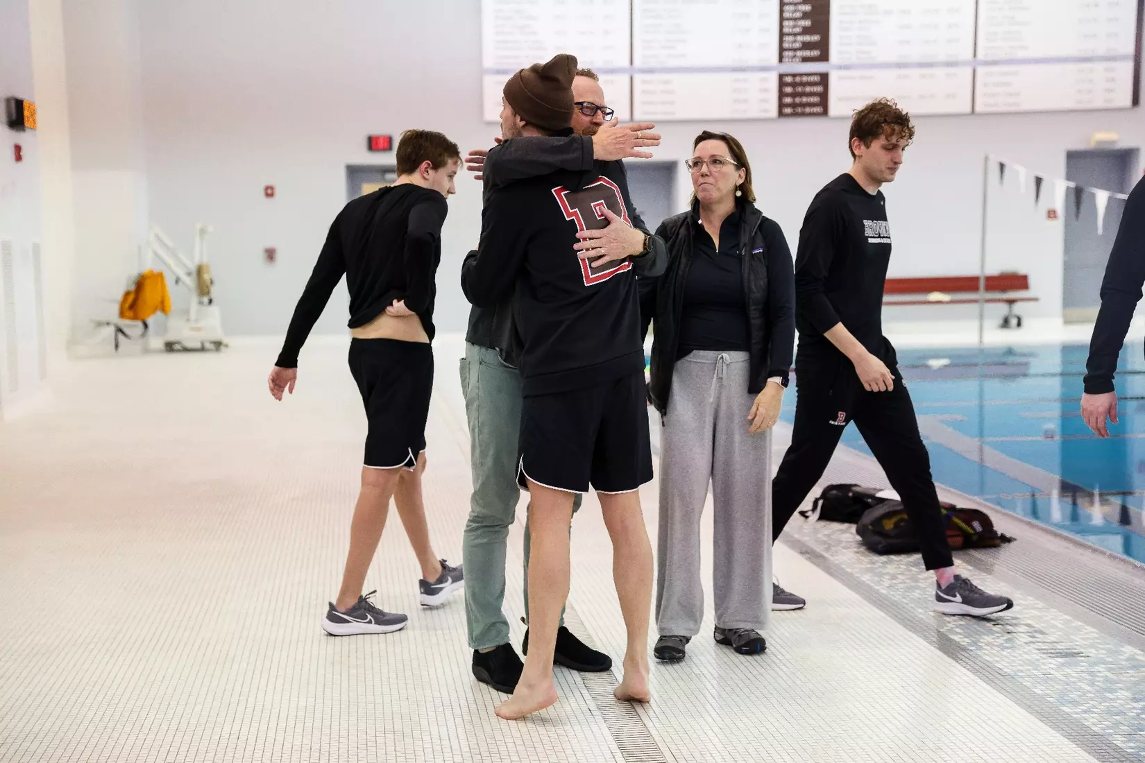 Brown men's swimming and diving defeated Columbia on Saturday, January 13 in the Katherine Coleman Aquatics Center.