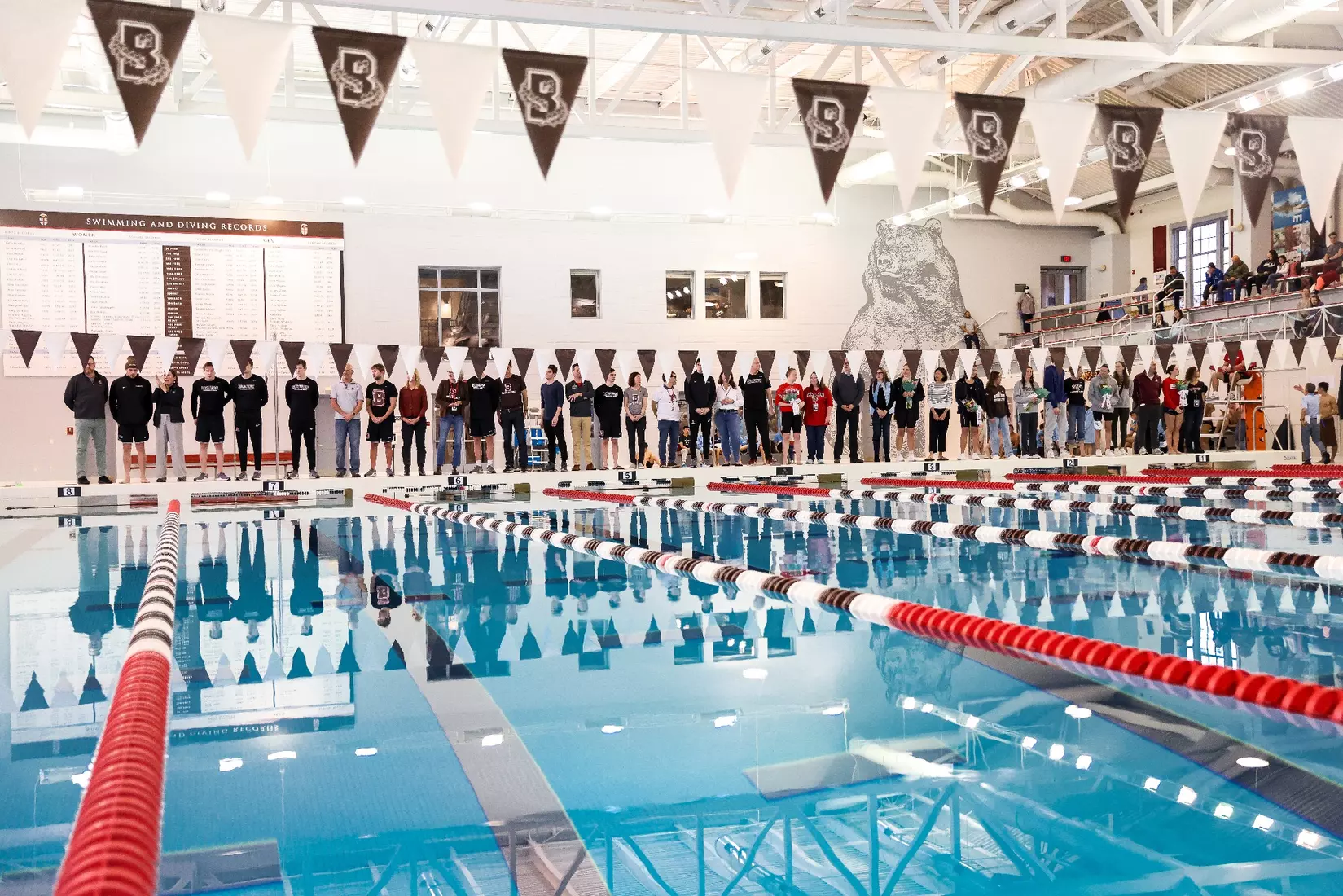 Brown men's swimming and diving defeated Columbia on Saturday, January 13 in the Katherine Coleman Aquatics Center.