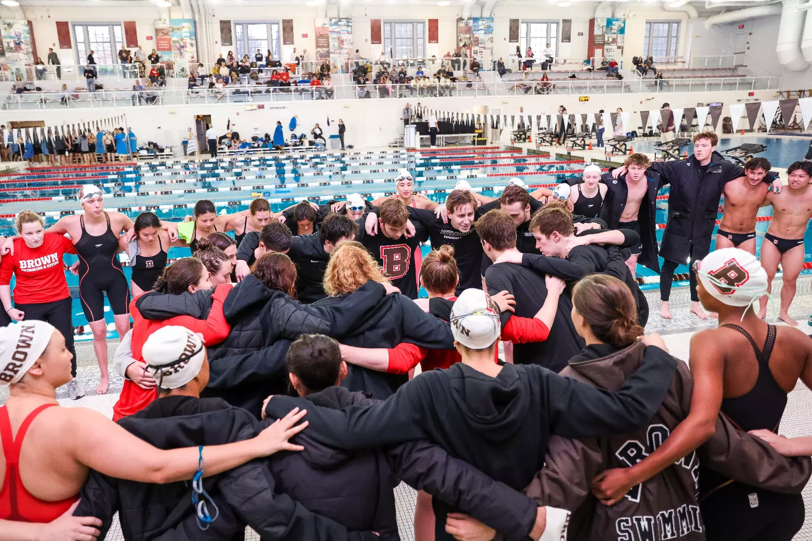 Brown men's swimming and diving defeated Columbia on Saturday, January 13 in the Katherine Coleman Aquatics Center.