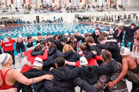 Brown men's swimming and diving defeated Columbia on Saturday, January 13 in the Katherine Coleman Aquatics Center.