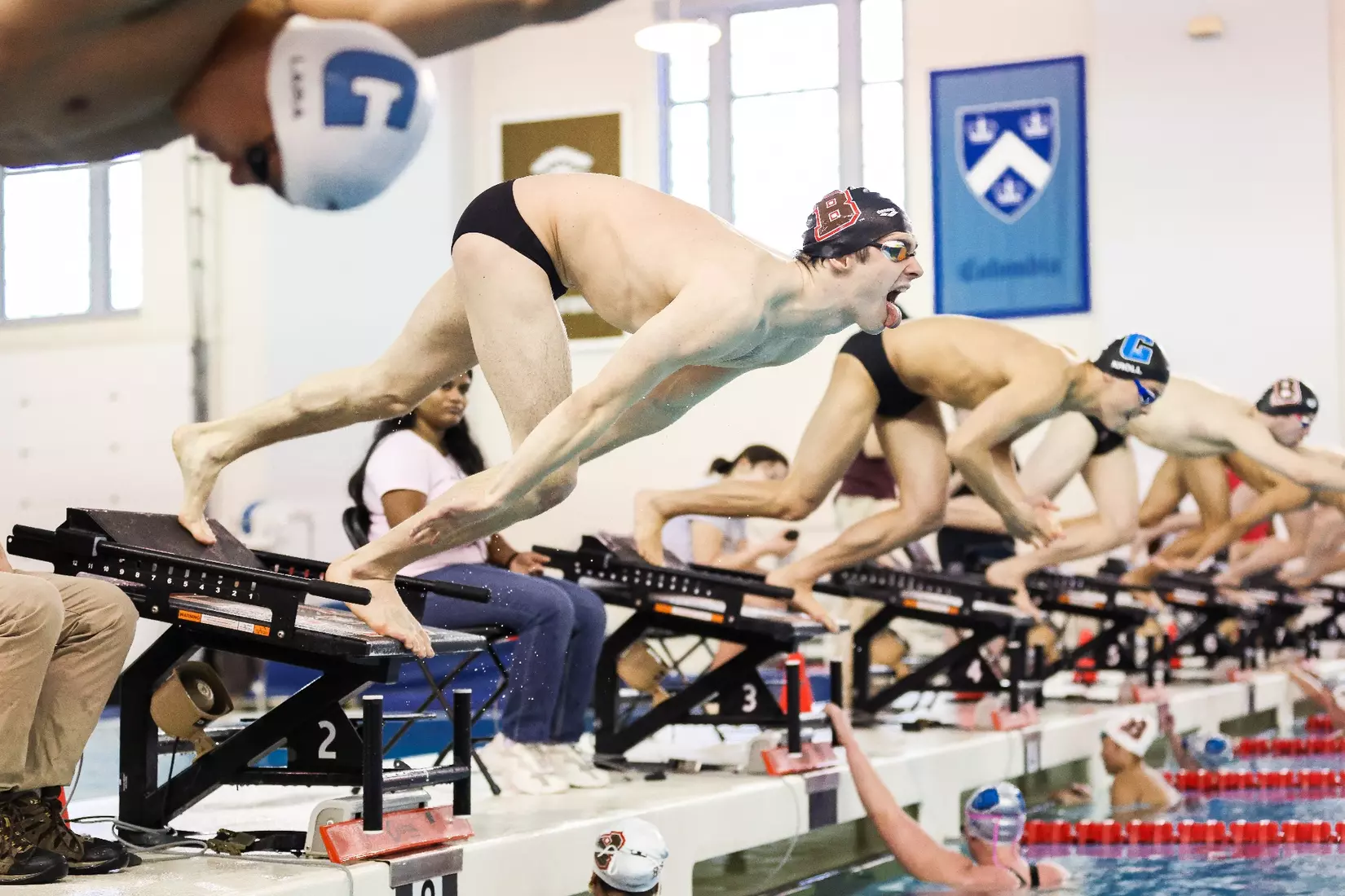 Brown men's swimming and diving defeated Columbia on Saturday, January 13 in the Katherine Coleman Aquatics Center.