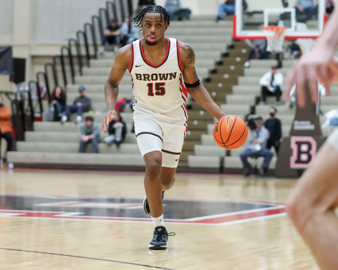 Kalu Anya vs Yale. January 9, 2024 inside the Pizzitola Sports Center