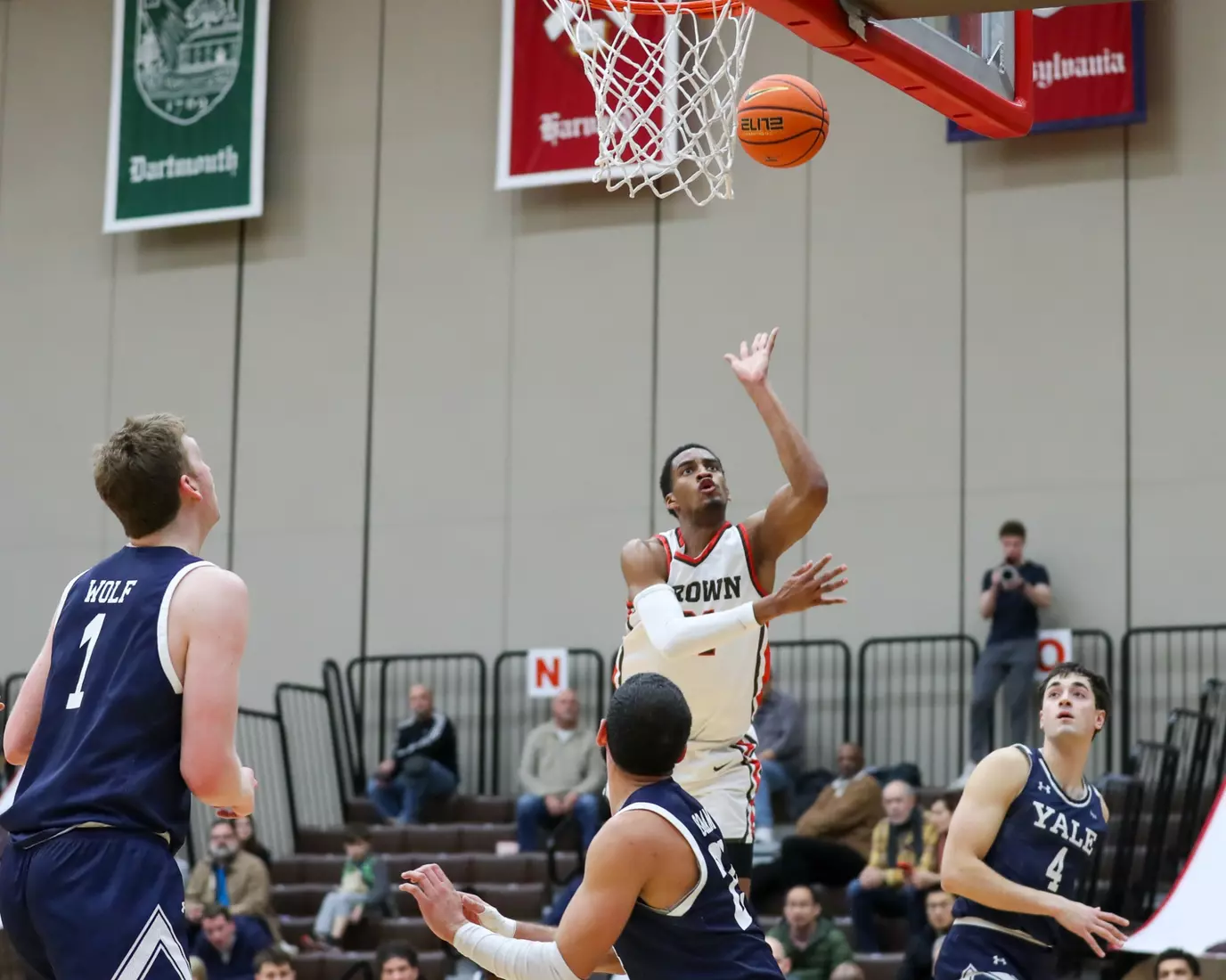 Aaron Cooley vs Yale. January 9, 2024 inside the Pizzitola Sports Center