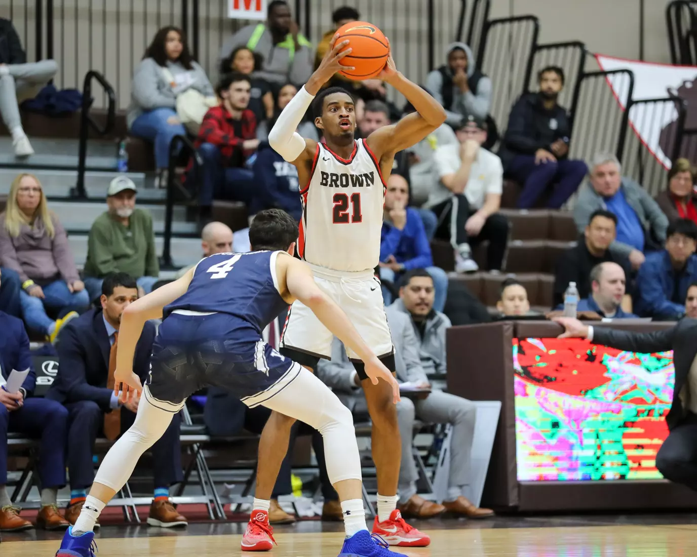 Aaron Cooley vs Yale. January 9, 2024 inside the Pizzitola Sports Center