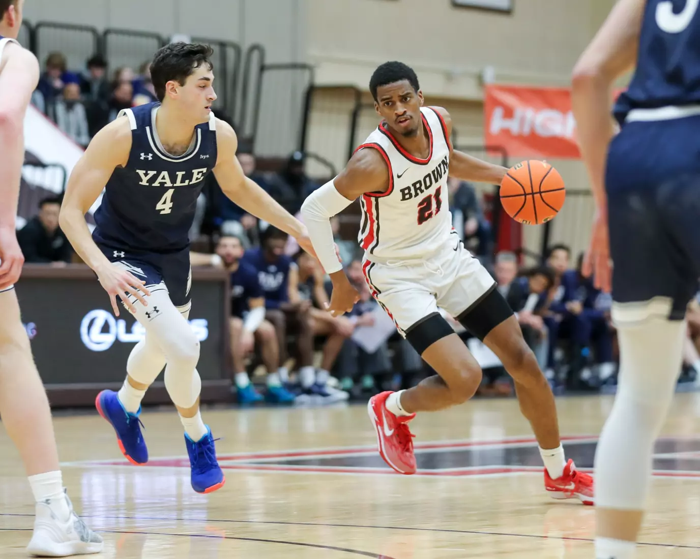 Aaron Cooley vs Yale. January 9, 2024 inside the Pizzitola Sports Center