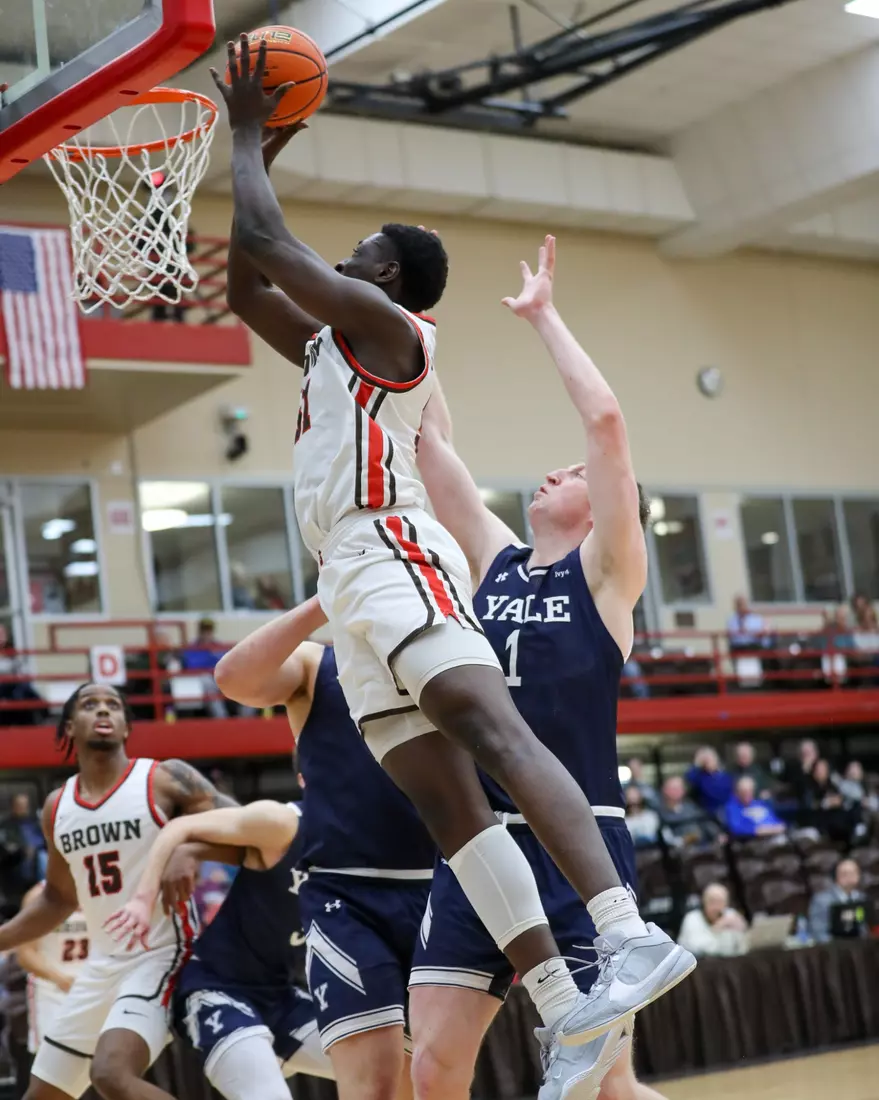 Nana Owusu-Anane vs Yale. January 9, 2024 inside the Pizzitola Sports Center