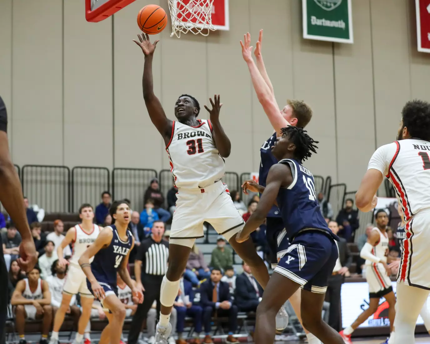 Nana Owusu-Anane vs Yale. January 9, 2024 inside the Pizzitola Sports Center