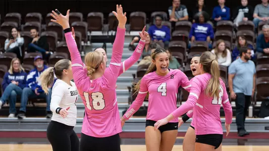 Women's Volleyball Huddle