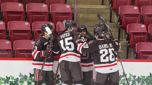 Women's Hockey Celebration Harvard