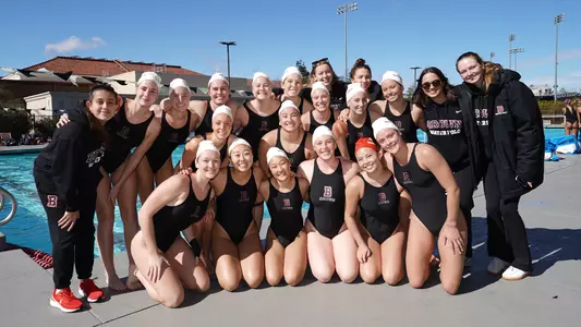 Women's Water Polo Team Photo at Santa Clara