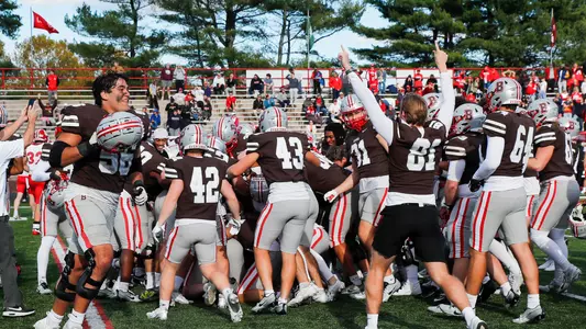 Postgame celebration vs. Cornell