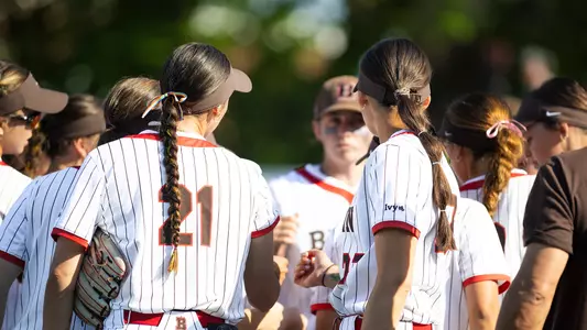 Softball huddle